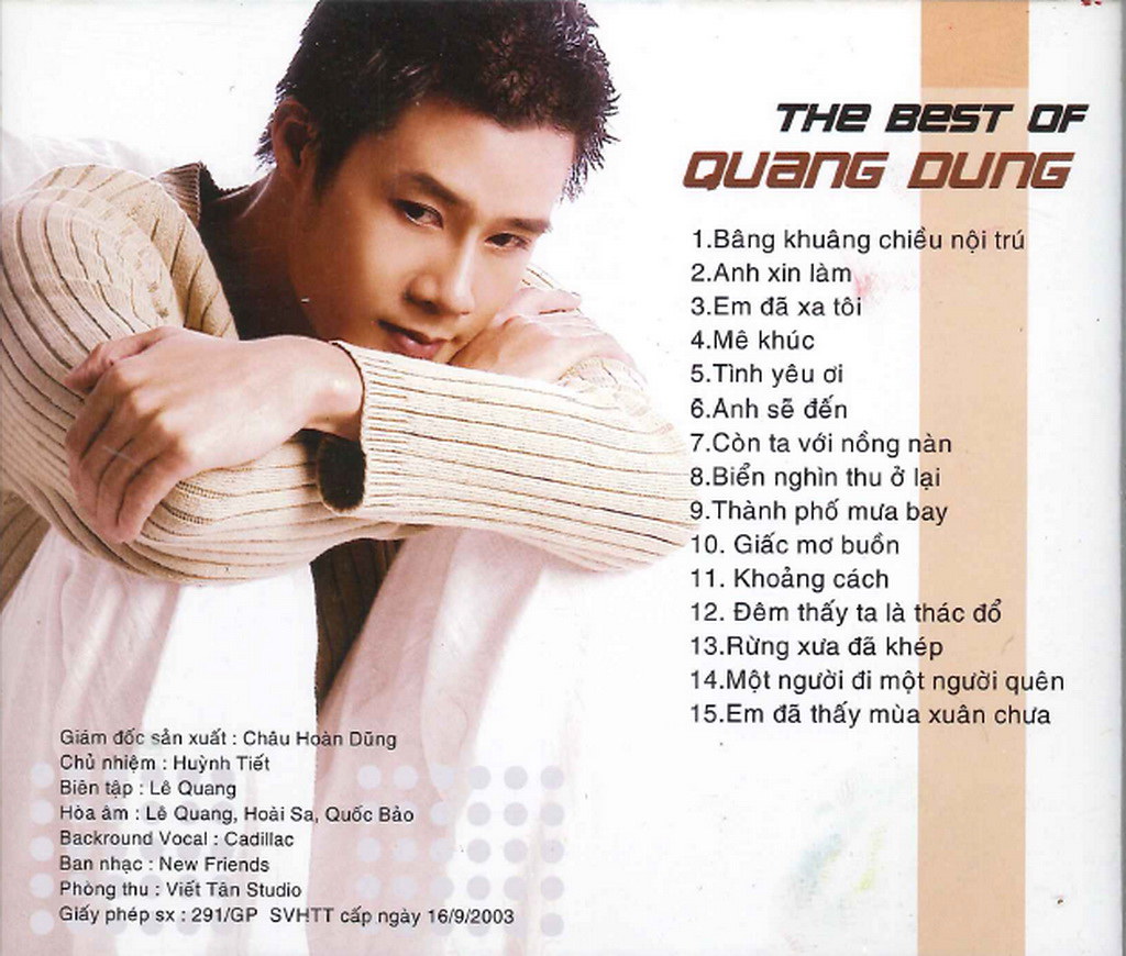 CD – The Best Of Quang Dũng 2003 (FLAC)